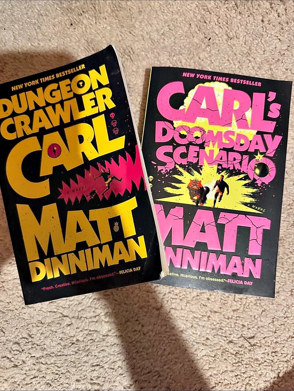 Ace Books Dungeon Crawler Carl and Carl's Doomsday Scenario by Matt Dinniman